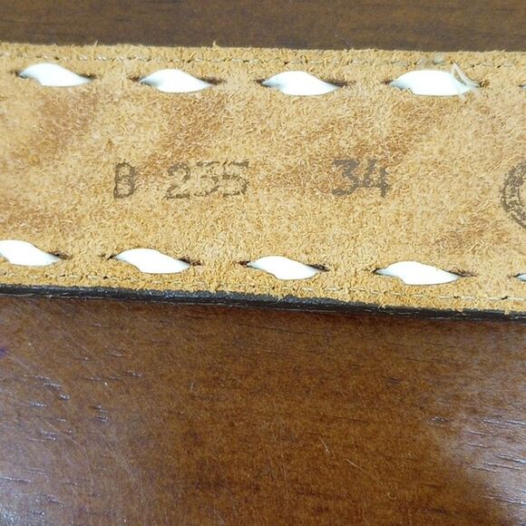 Kona Kut By Nocona Belt Co. Leather Belt, Size 34 - Vintage! main image 7